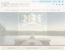 Tablet Screenshot of grailsprings.com